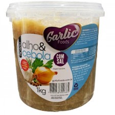 Alho e cebola picado com sal  / Garlic Foods 1kg